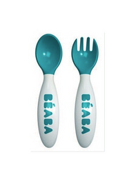Beaba-blue-cutlery-set