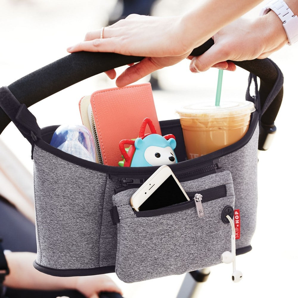 Skip Hop - Heather Grey Grab and Go Stroller Organiser-The Stork Nest